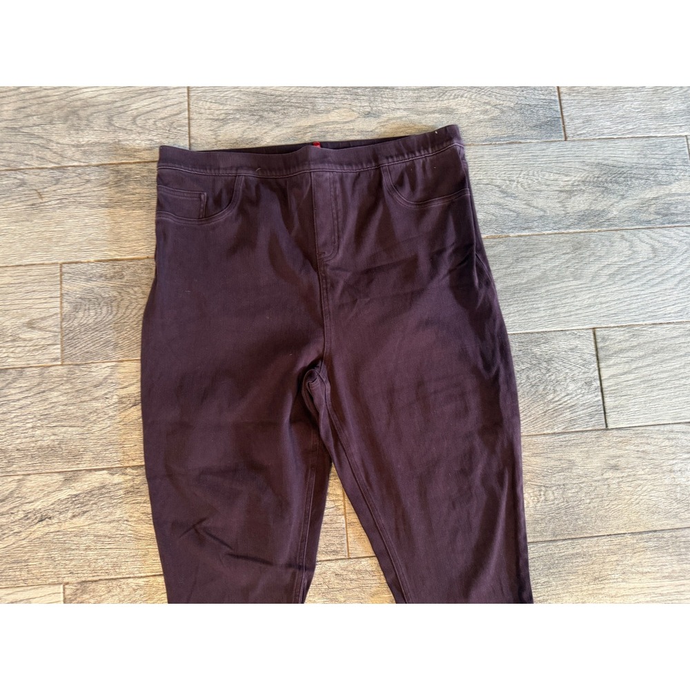 Spanx Jean-ish Leggings 3X Tall Plum 3XLT 20018S High Rise Slim Fit Pull On Pant - Picture 7 of 11